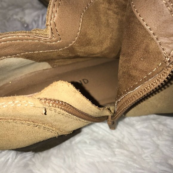 Lucky Brand Bootie Honey Brown Fringe Suede 5.5 - Picture 9 of 11